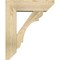 Ekena Millwork Olympic Slat Rough Sawn Bracket w/ Offset Brace, Douglas Fir, 6"W x 18"D x 22"H BKT0604X18X22OLY06RDF - alternate 3